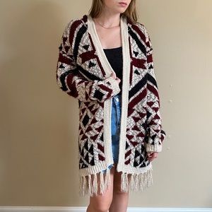 Open Faced Knit Cardigan